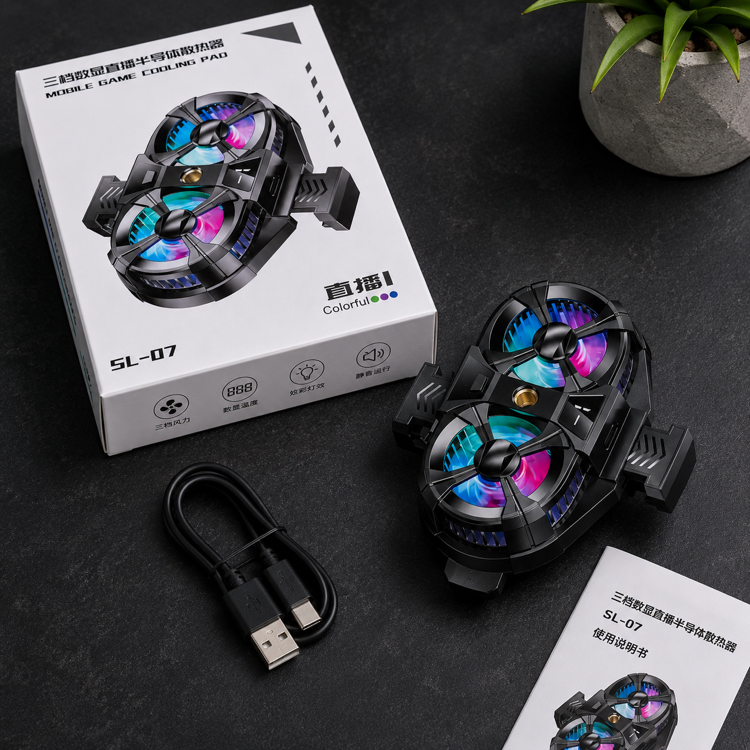 SL-07 RGB Mobil Oyun Soğutucu (Dual Fan)