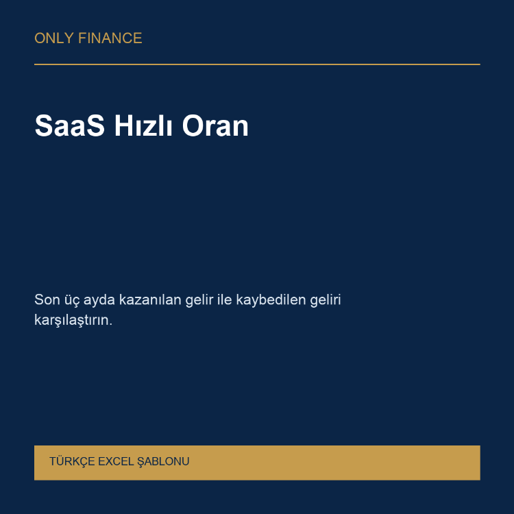 SaaS Hızlı Oran — Türkçe Excel