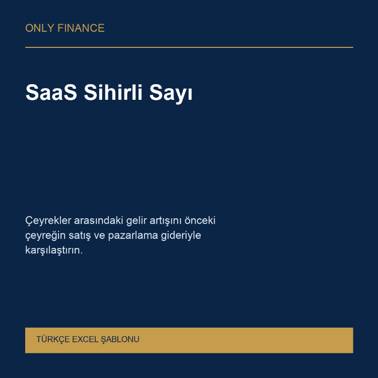 SaaS Sihirli Sayı — Türkçe Excel