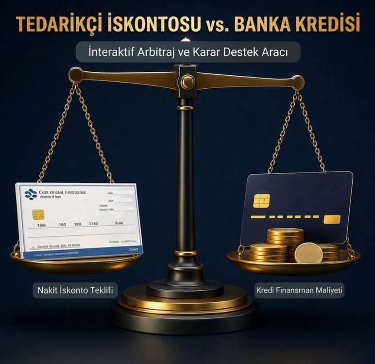 TEDARİKÇİ İSKONTOSU vs. BANKA KREDİSİ ARBİTRAJ PANOSU | İNTERAKTİF FİNANSAL KARAR ARACI