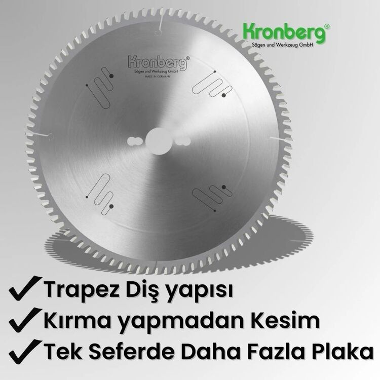 kronberg 300*96 diş sunta mdf parke testeresi 
