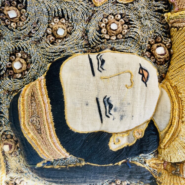 Antique Burmese Kalaga Tapestry