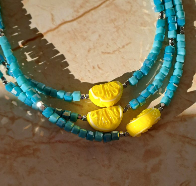 Blue Lemon Kolye