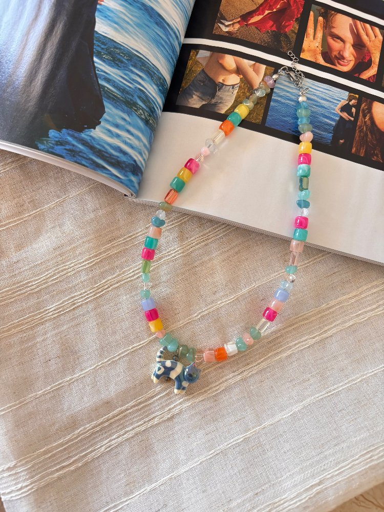 Sea Glass Cat Kolye
