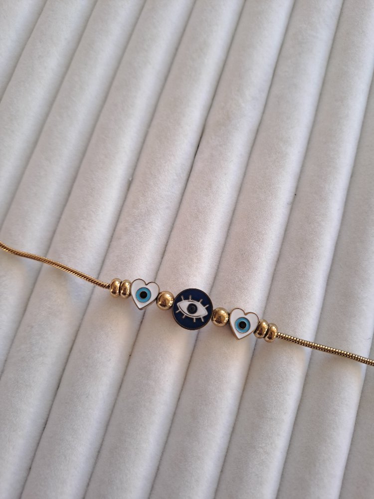 316L Çelik Göz Model Charm Bileklik