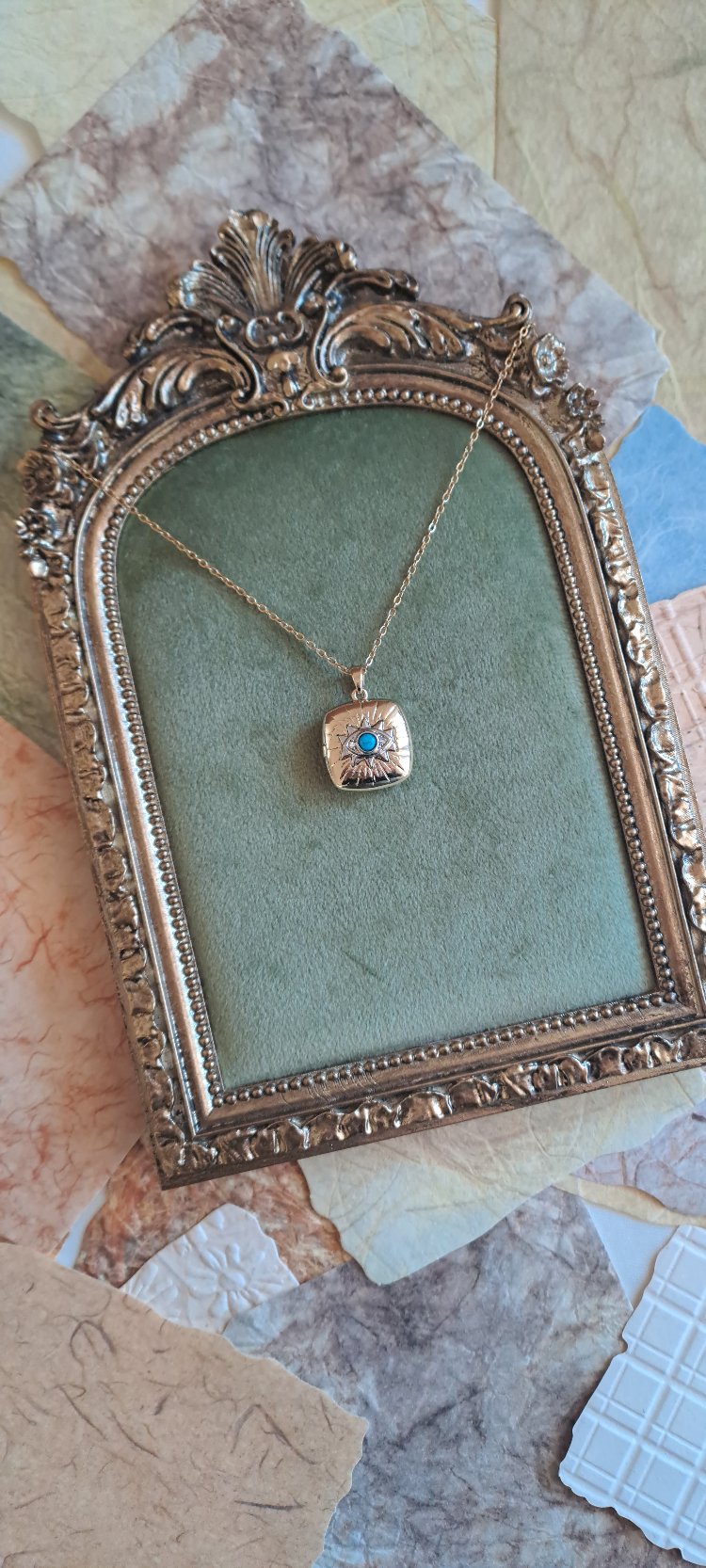 316L Çelik Kapaklı Vintage Görünümlü Kolye