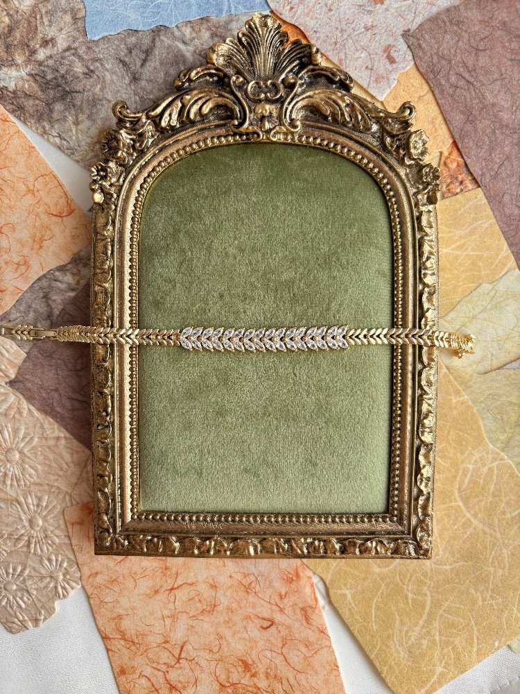 14K Gold Kaplama Başak Model Bileklik 