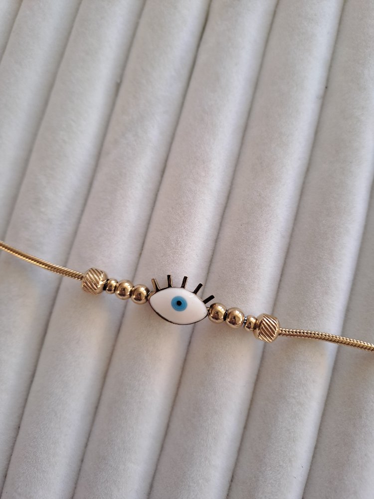 316L Çelik Göz Model Charm Bileklik