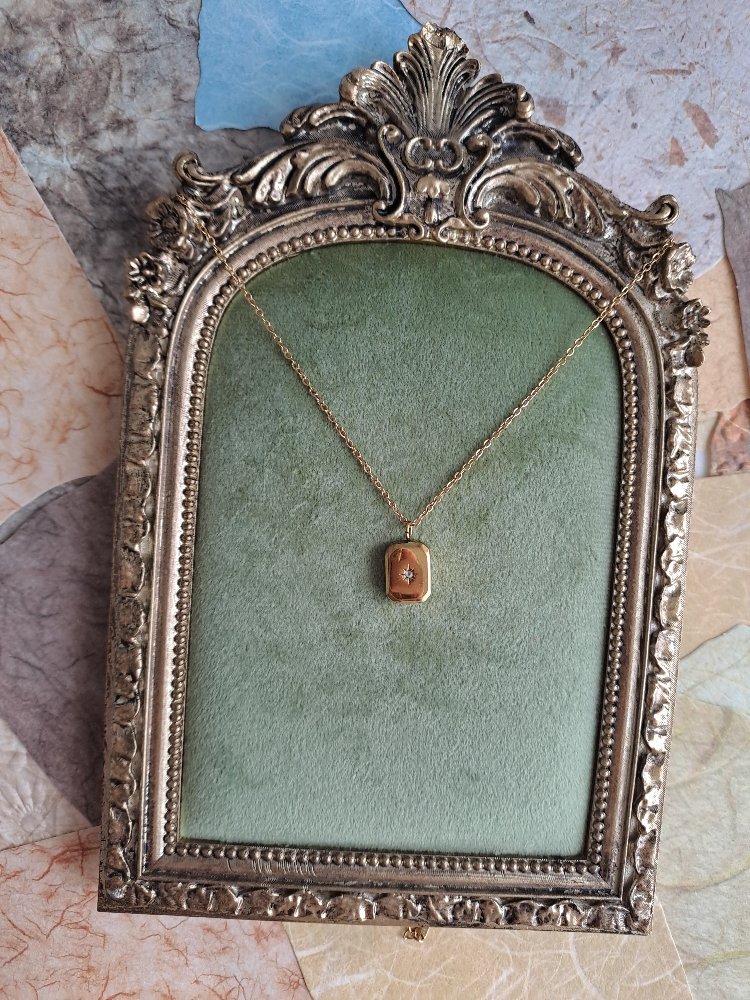 316L Çelik Gold Renkli Kutup Yıldızı Model Kolye 