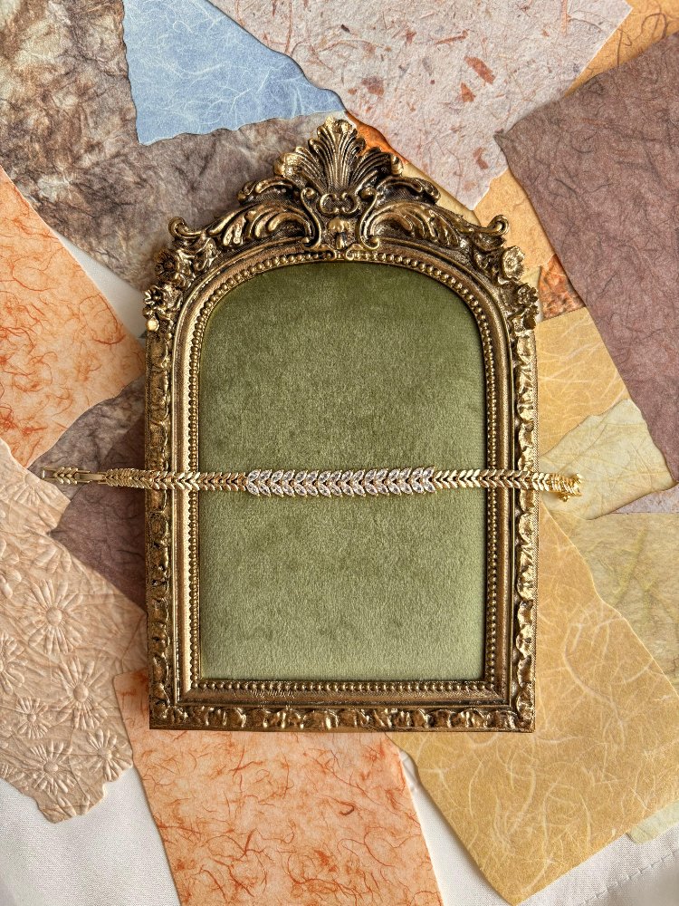 14K Gold Kaplama Başak Model Bileklik 