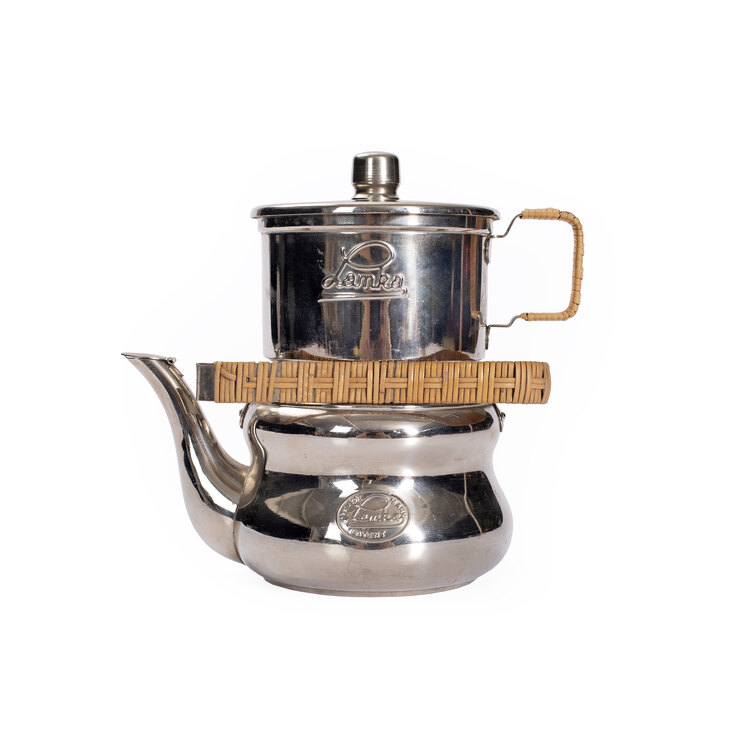 Vintage Lamka Demlik Potu ve Demlik Taşıma Çantası. Made in West Germany