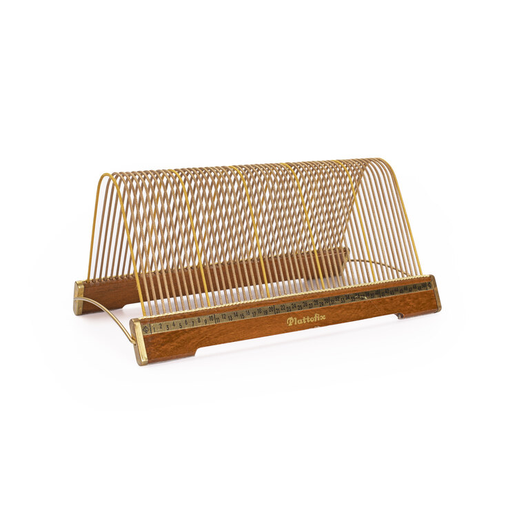 50’ler Vintage Plattofix Ahşap Plaklık. Made in Germany.