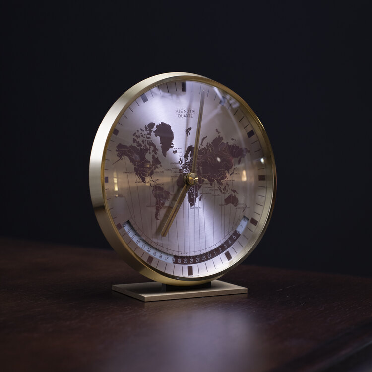 60’lar Heinrich Möller Tasarımı Deco Kienzle Quartz Dünya Saati