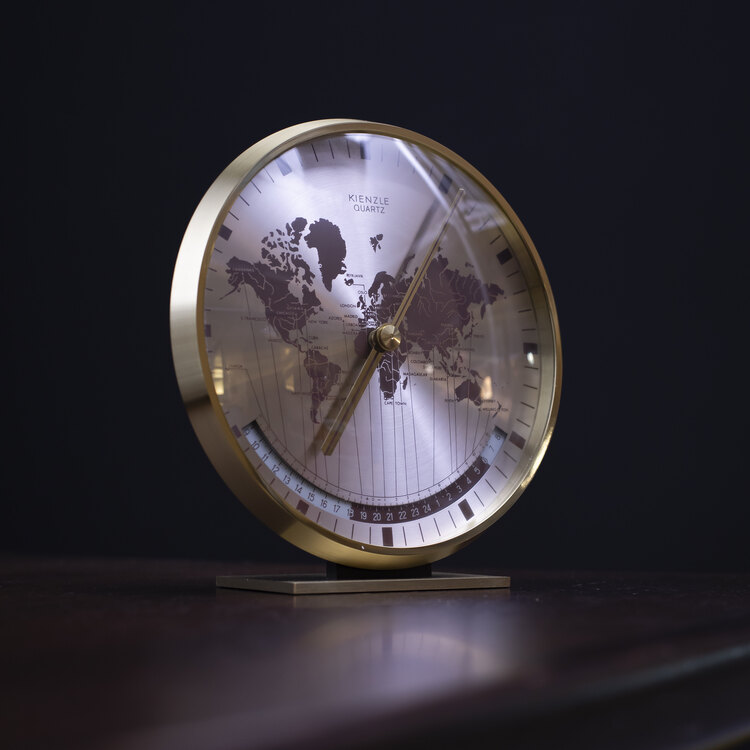 60’lar Heinrich Möller Tasarımı Deco Kienzle Quartz Dünya Saati
