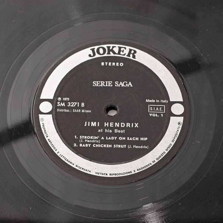 1972 The Jimi Hendrix Story - Joker 3’lü Lp Set. Made in Italy.