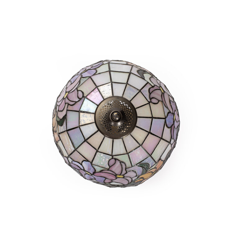 Vintage Tiffany Çiçek Desenli Masa Lambası. Made in Germany