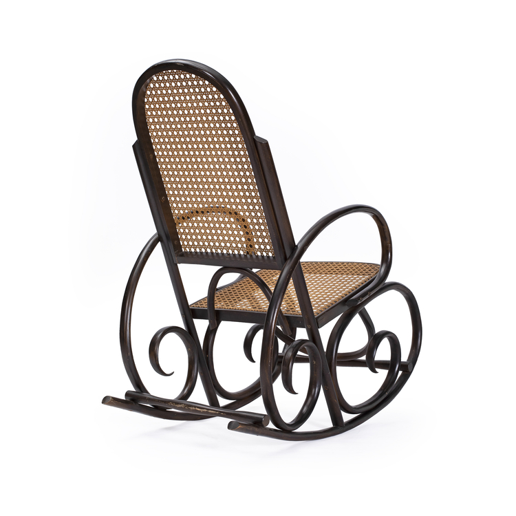 50’ler Thonet Hazeranlı Sallanan Sandalye. Made in England