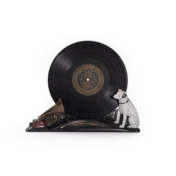 Vintage His Master Voice Plak Standı. Made in England