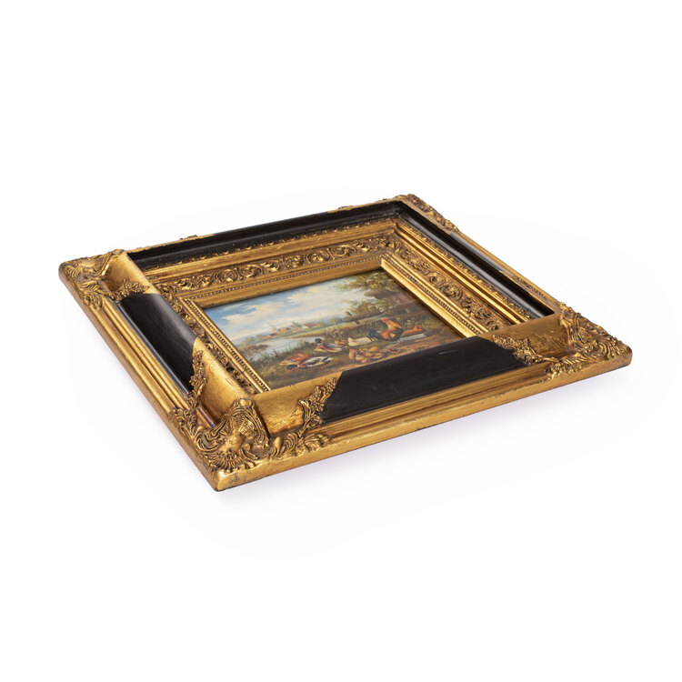 Vintage İmzalı Yağlıboya Tablo. Ahşap Çerçeveli 49x43cm Ölçüsünde.