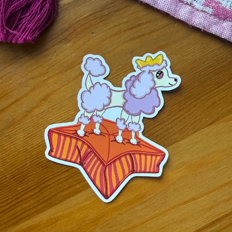 Poodle Sticker \ Cute Aesthetic Sticker