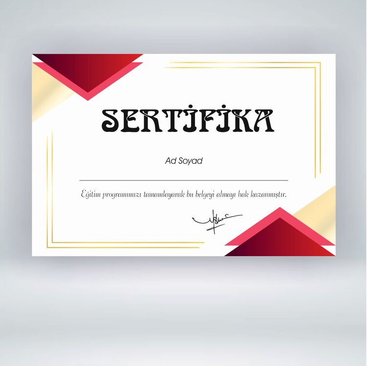 Sertifika (Hard Copy)