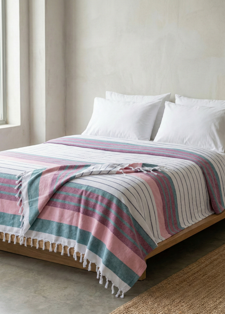 Çift Kişilik Pike, %70 Pamuk – %30 Polyester, 180x220 cm