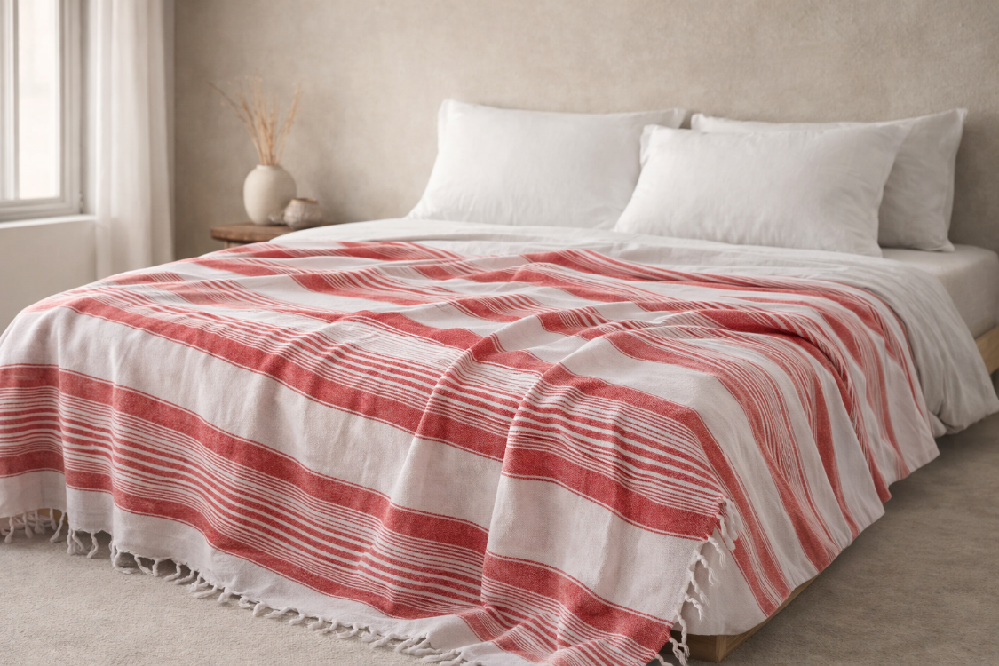 Çift Kişilik Pike, %70 Pamuk – %30 Polyester, 180x220 cm