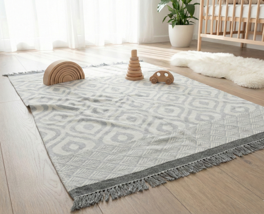 %100 Pamuk Premium Çok Amaçlı Tv Battaniyesi & Tv Şalı & Throw - 130X170 cm - GRİ