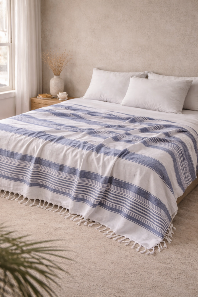 Çift Kişilik Pike, %70 Pamuk – %30 Polyester, 180x220 cm