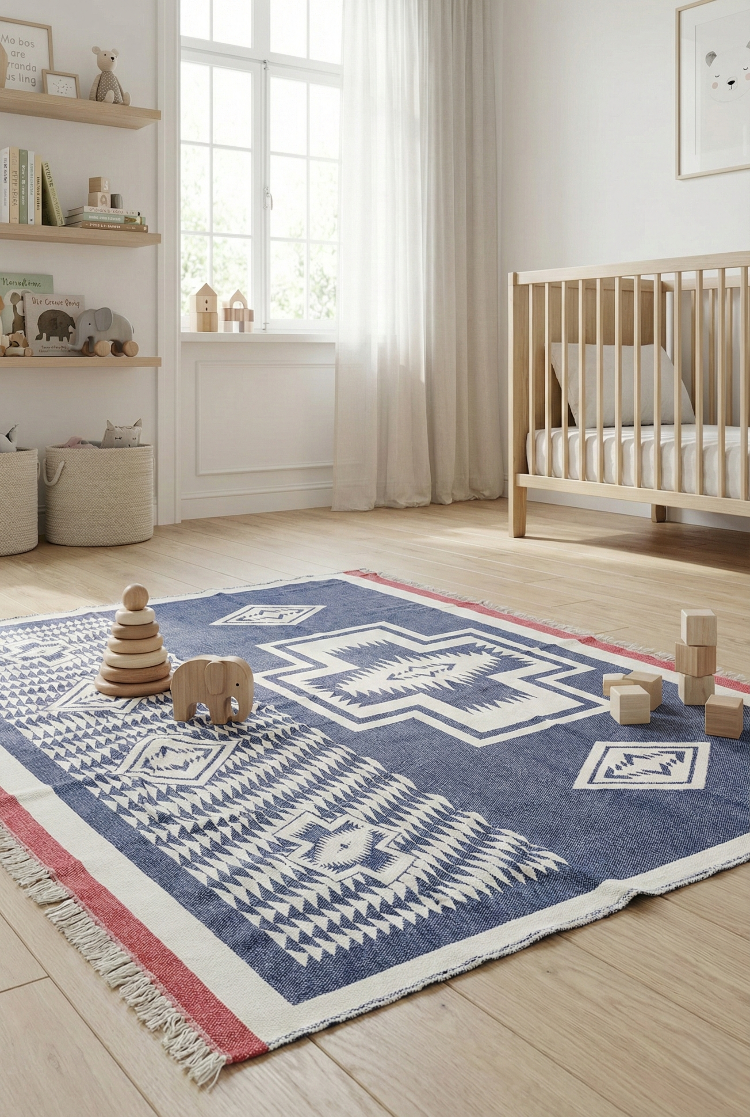 %100 Pamuk Premium Çok Amaçlı Tv Battaniyesi & Tv Şalı & Throw - 130X170 cm - AZUR