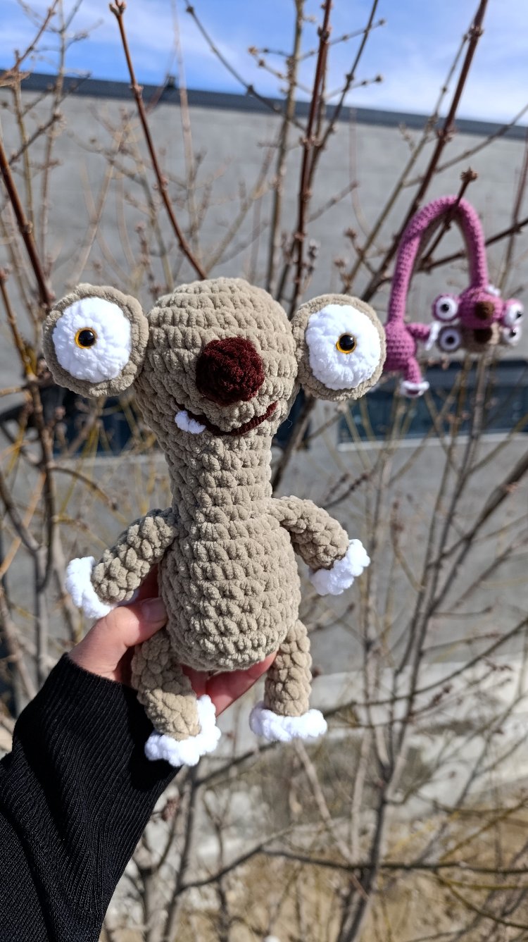 El Örgüsü Amigurumi Karakter Oyuncak – Sevimli sid