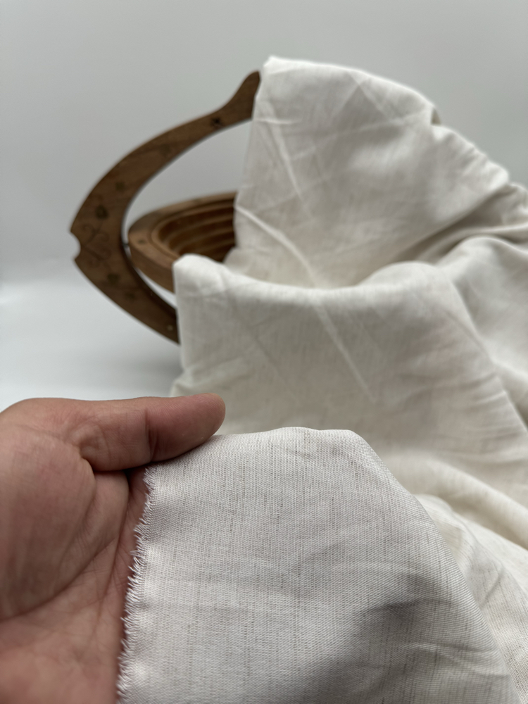 Naturel Renk Cisjon Keten Kumaşı