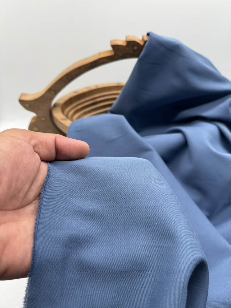 İndigo Mavi Gabardin Tencel