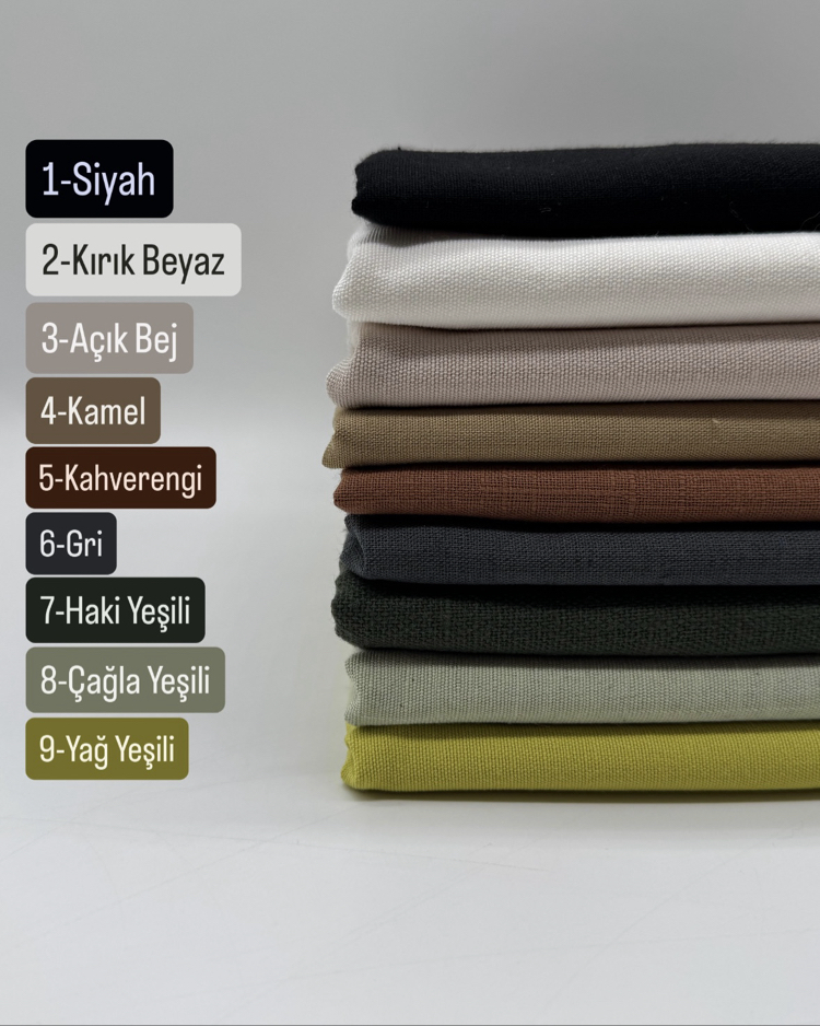 Pamuk Keten Kumaş Renkleri