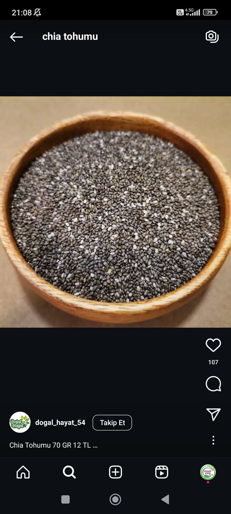 500 Gr CHİA TOHUMU