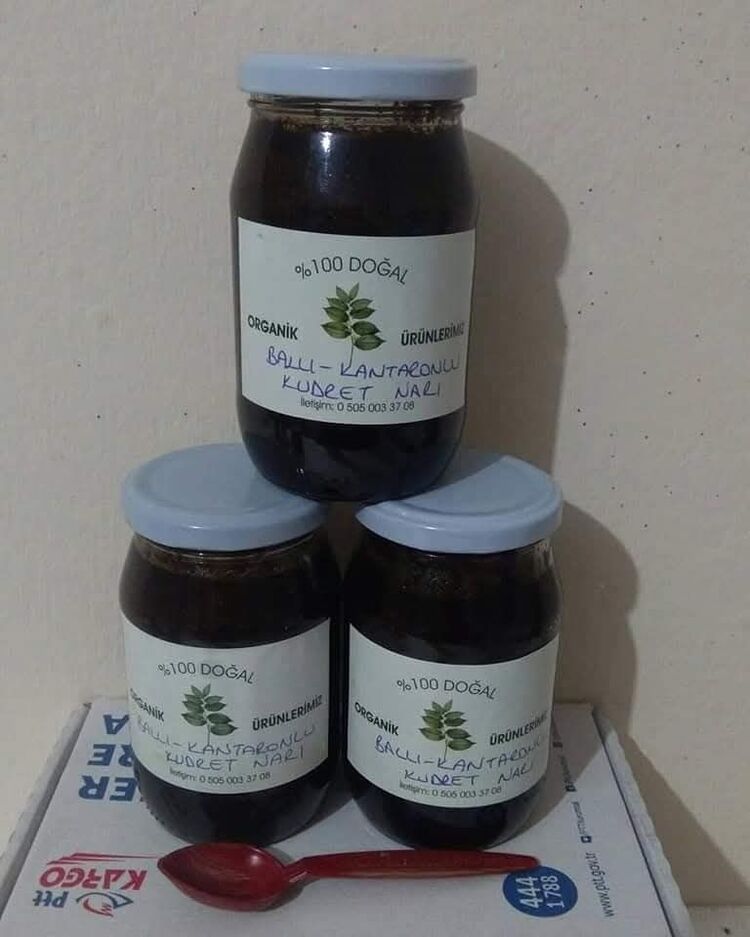 3 kavanoz ballı kantaronlu kudret narı