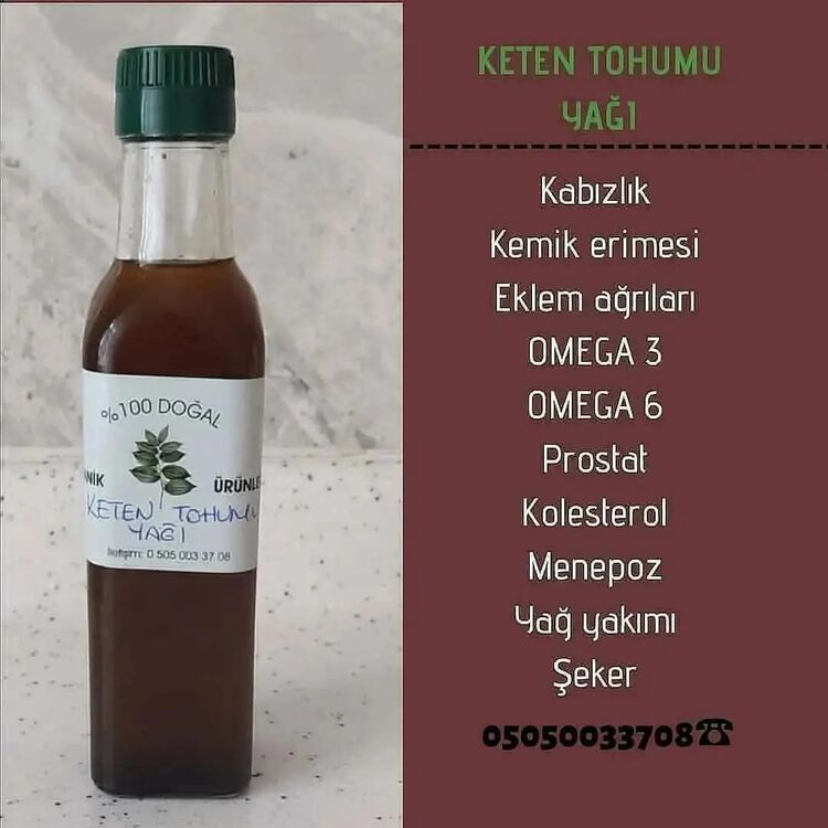 keten tohumu yağı SOĞUK PRES