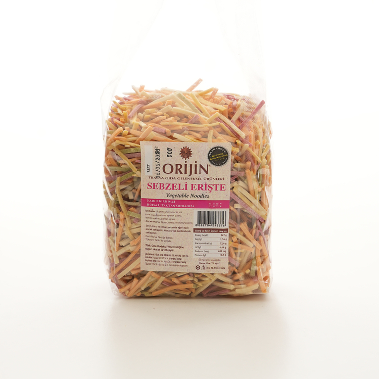 Sebzeli Erişte 500  gr (Yumurtalı)