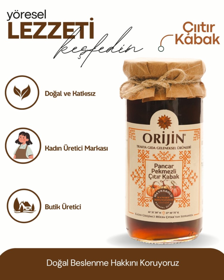 Pancar Pekmezli Çıtır Kabak 300 gr