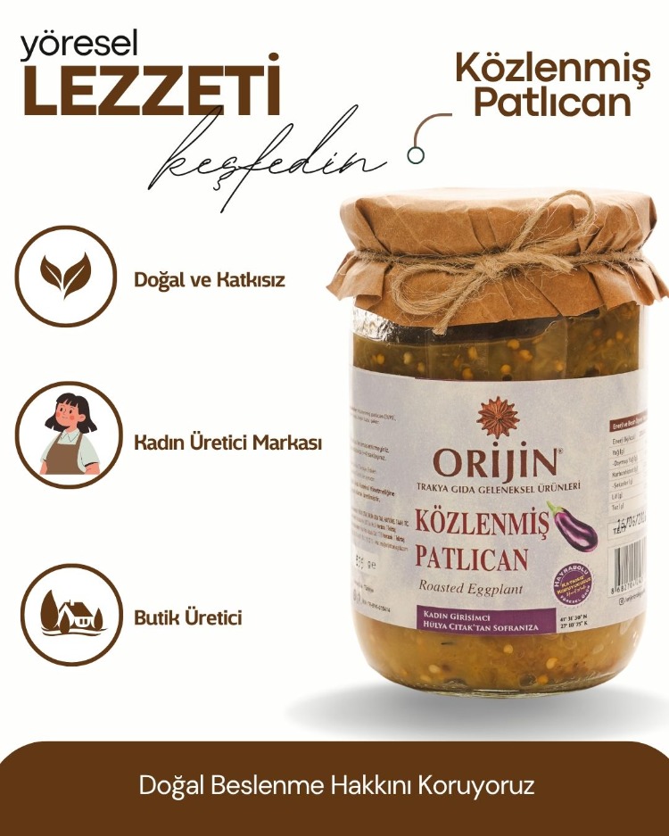 KÖZLENMİŞ PATLICAN 535 GR