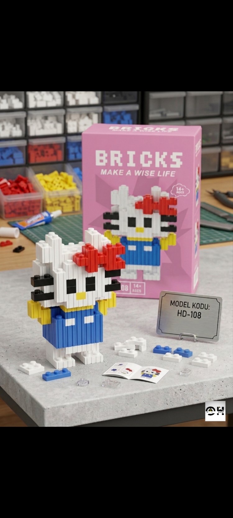 Hello Kitty Pembe Bricks
