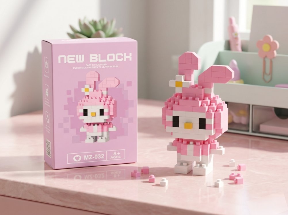 BRİCKS Pembe Tavşan