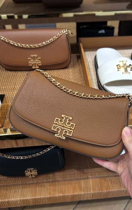 Tory Burch Britten Convertible Crossbody Kadın Deri Çanta