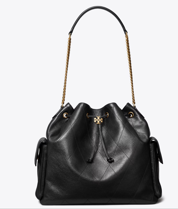 TORY BURCH  Charlie quilted drawstring bucket bag