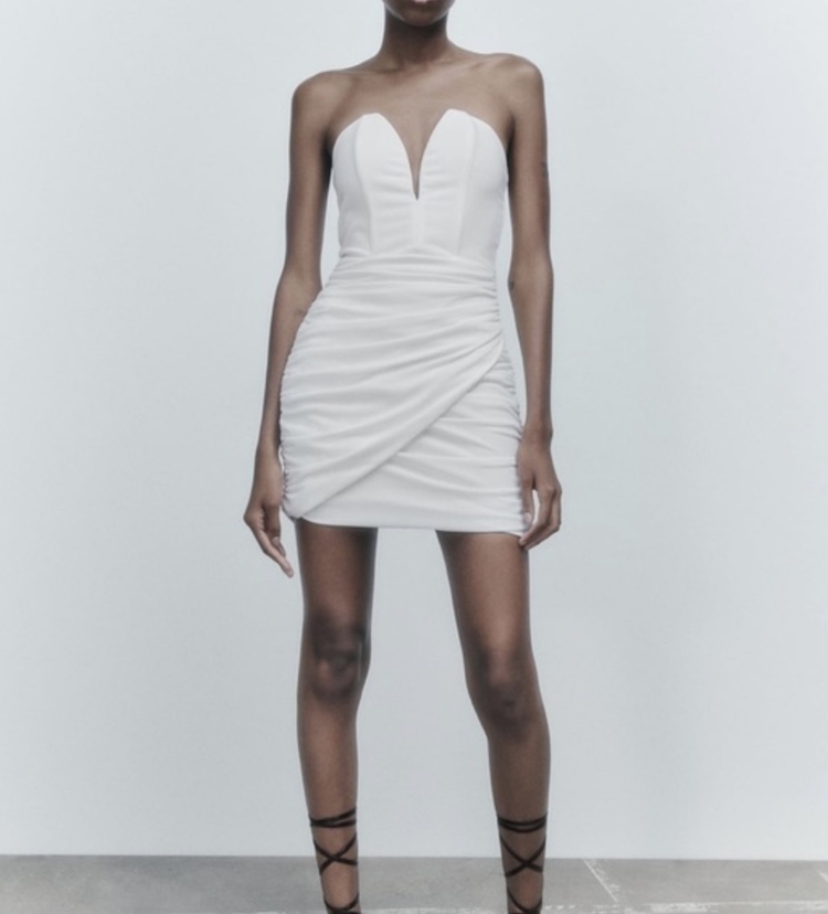 Zara drape elbise