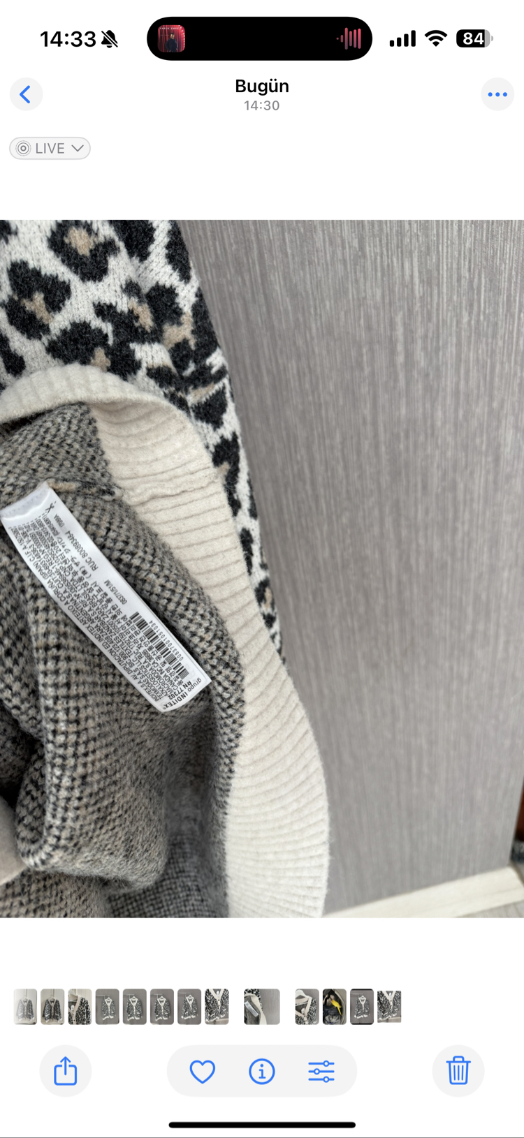 Zara jakarlı oversıze hırka