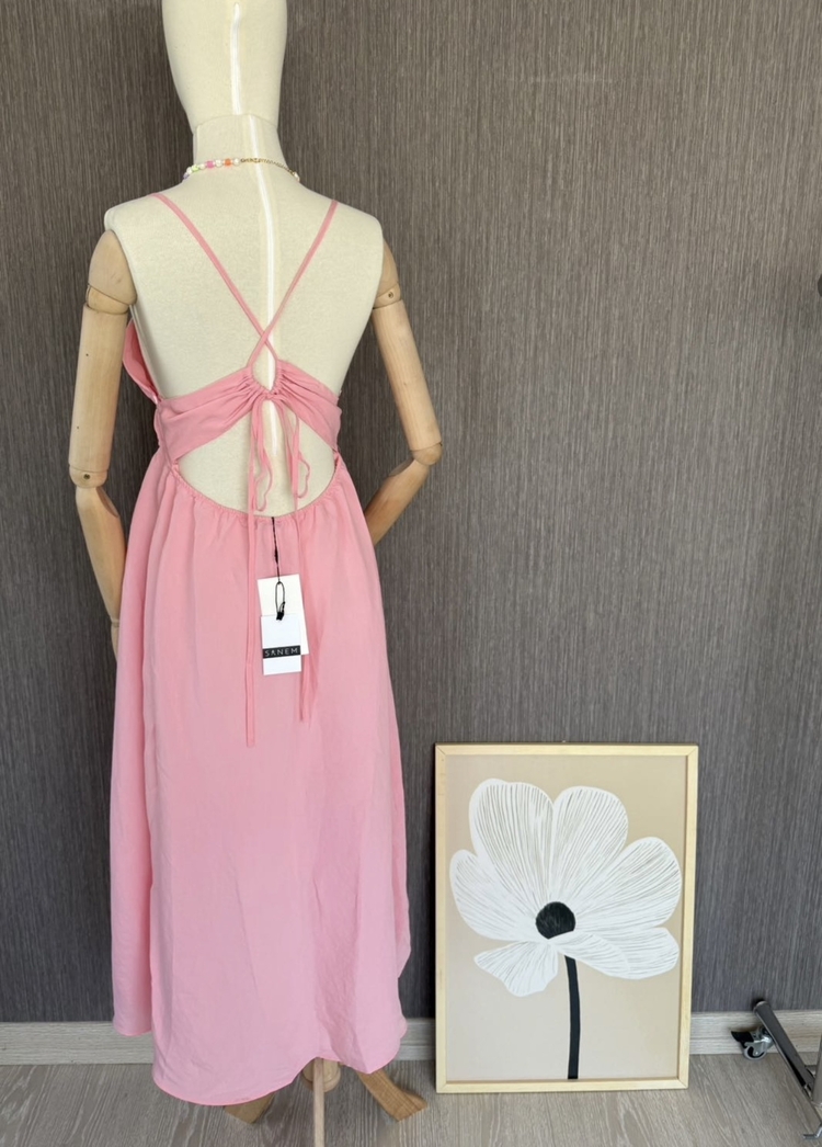 Zara sırtı dekolte elbise
