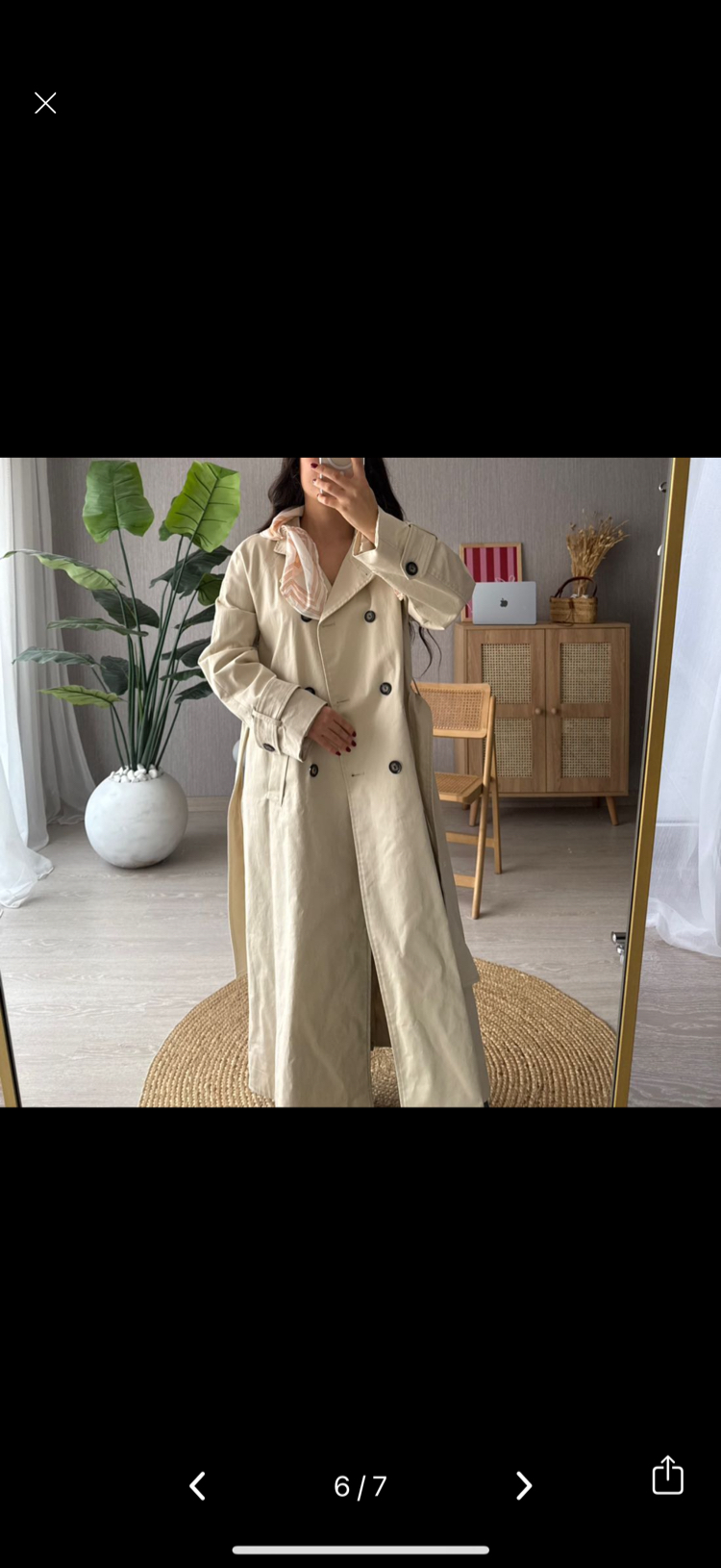 Zara fularlı trençkot