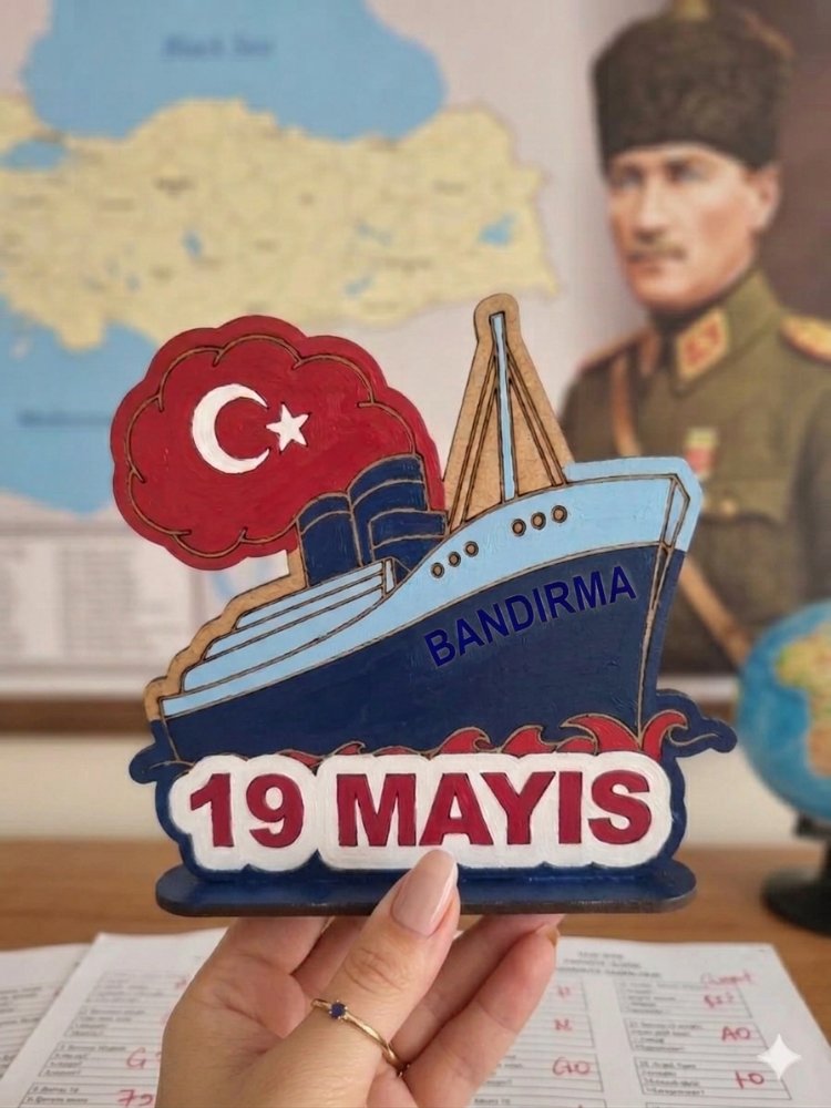 Bandırma vapuru boyama figürü