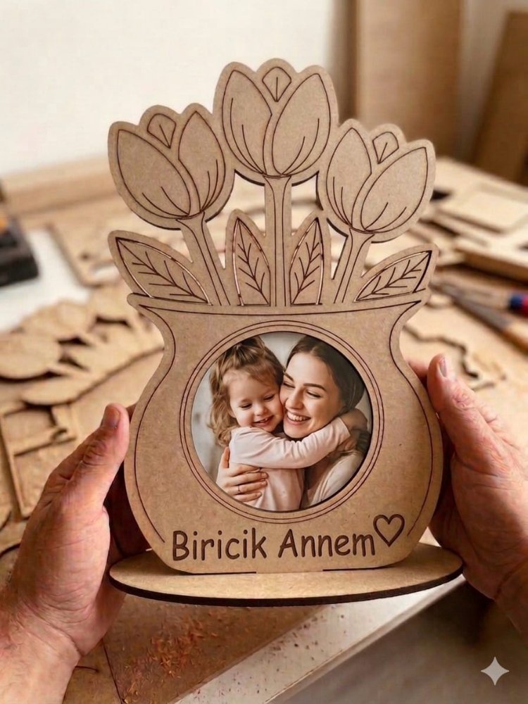 Vazo çerceve boyanabilir çerçeve